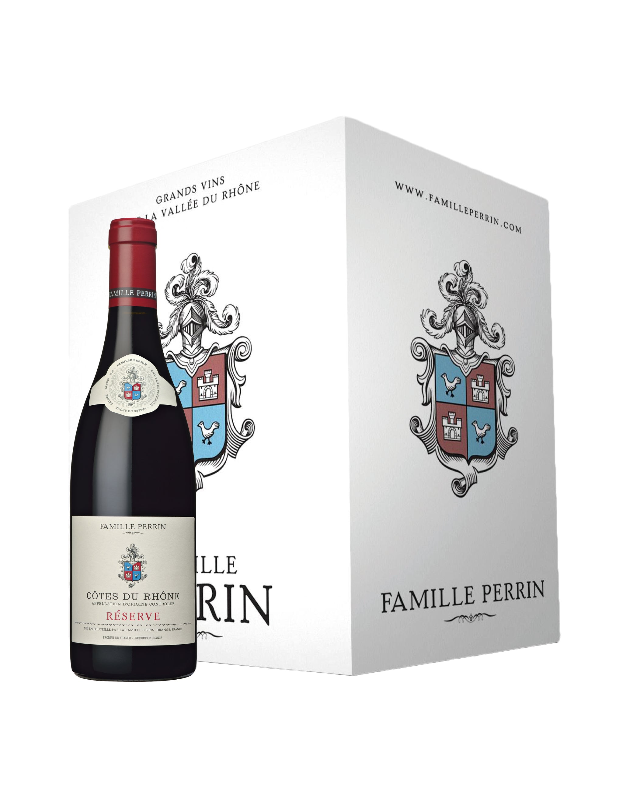 Cartons de 6 bouteilles - Famille Perrin Réserve Côtes-du-Rhône Rouge