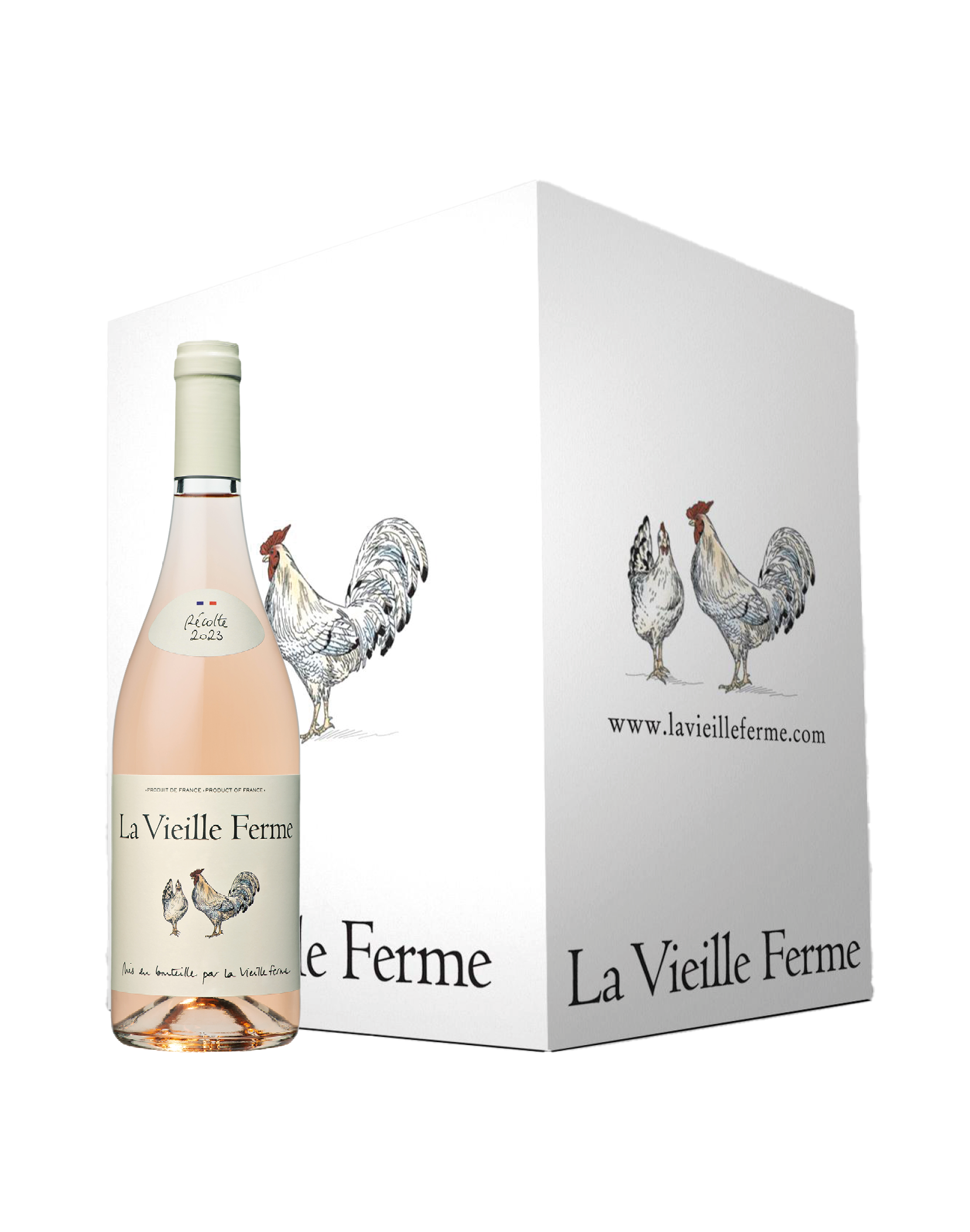 Cartons de 6 bouteilles - La Vieille Ferme Rosé
